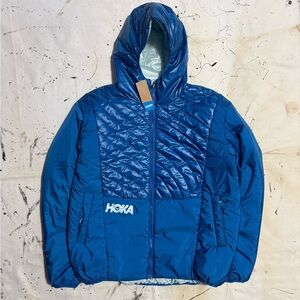HOKA ONE All Gender/Unisex Imperial Blue PrimaLoft Hooded Jacket S/M